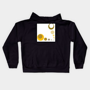 Circles abstract -70s Kids Hoodie